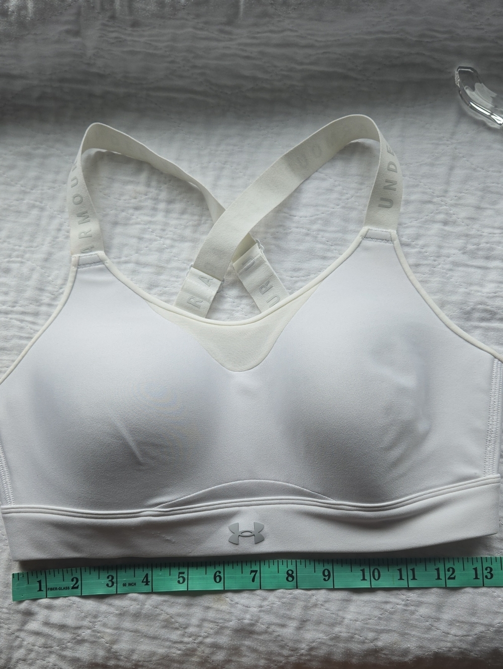 Under Armour White Sports Bra, sL